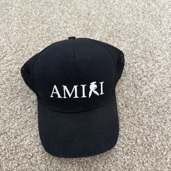 AMIRI Black Mesh Cap
